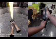Un sabre laser en VR pour les contrôleurs Oculus Touch pour jouer à « Vader Immortal »