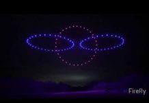 Firefly lance son show nocturne de drones pour concurrencer eHang, Intel et Verity Studios