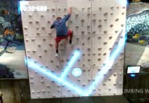 Augmented Climbing Wall… a new way to practice and learn climbing while having fun.