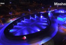 An interactive track that lets you race a LED ghost of yourself