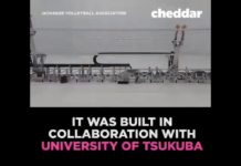 Robot volleyball machine helps Japan team practise attacks