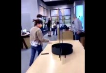 Impressive transparent screen!