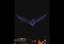 2198 drones miniatures survolent Saint-Pétersbourg, en Russie, pendant environ 10 minutes