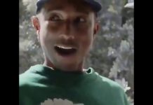 Beaucoup de pub d’adidas (et Boston Dynamics) avec ce spot qui livre ses Sneakers à Pharrell Williams