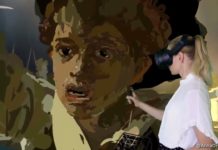 🧚♂️ Live VR Painting performance at the Musée du Louvre Paris by Virtual artist Anna Zhilyaeva