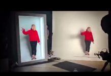 Géniale cette cabine à hologrammes grandeur nature de PORTL Inc.