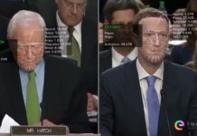 En 2018, le sénateur Orrin Hatch, dubitatif, demande à Mark Zuckerberg