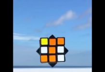 Floating Self-Solving Rubik’s Cube