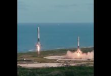 Drone footage of the perfect landing