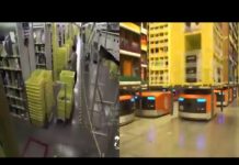 Number of robots in Amazon’s warehouses