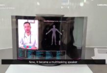 A 12.4″ AI Speaker that can be rolled and unfolded unveiled by Samsung Display in IMID 2021!