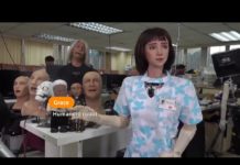 Grace, the nurse robot, is equipped with sensors