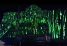 Projection Mapping on the Castro Theater for the Premier of Matrix Resurrection in San Francisco