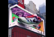 Nike just released its first 3D billboard ad in Tokyo to celebrate Air Max Day