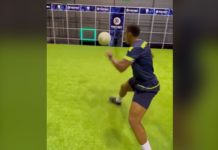 Très ludique cet entraînement de foot robotisé pour améliorer la performance des joueurs ⚽️