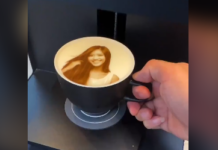 Cette imprimante transforme le café… en œuvre d’art ou en outil marketing !